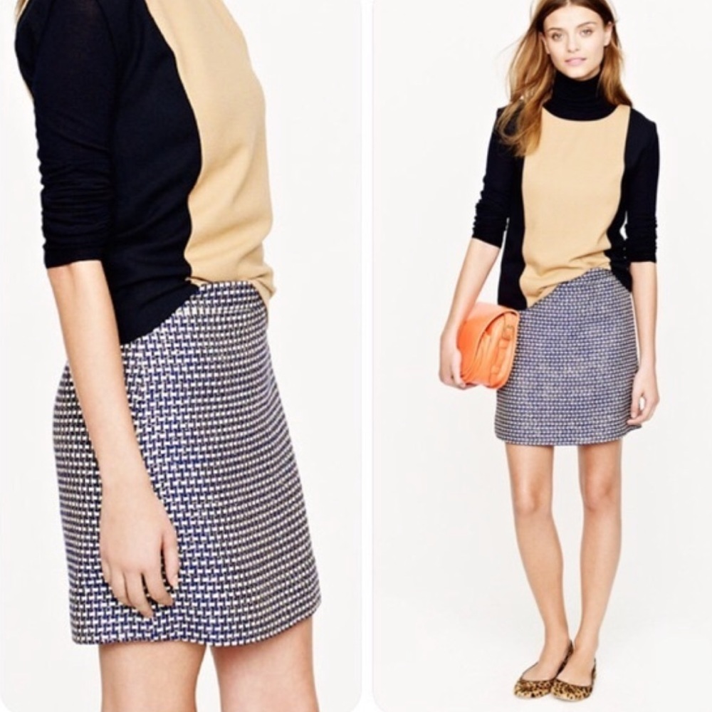 Jcrew Tweed Mini Skirt. size 4